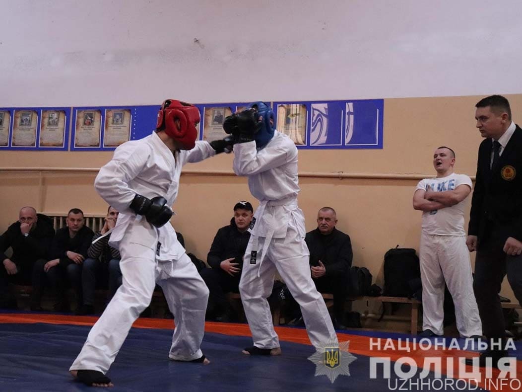 В Ужгороді відбувся турнір із рукопашного бою серед спортсменів-поліцейських