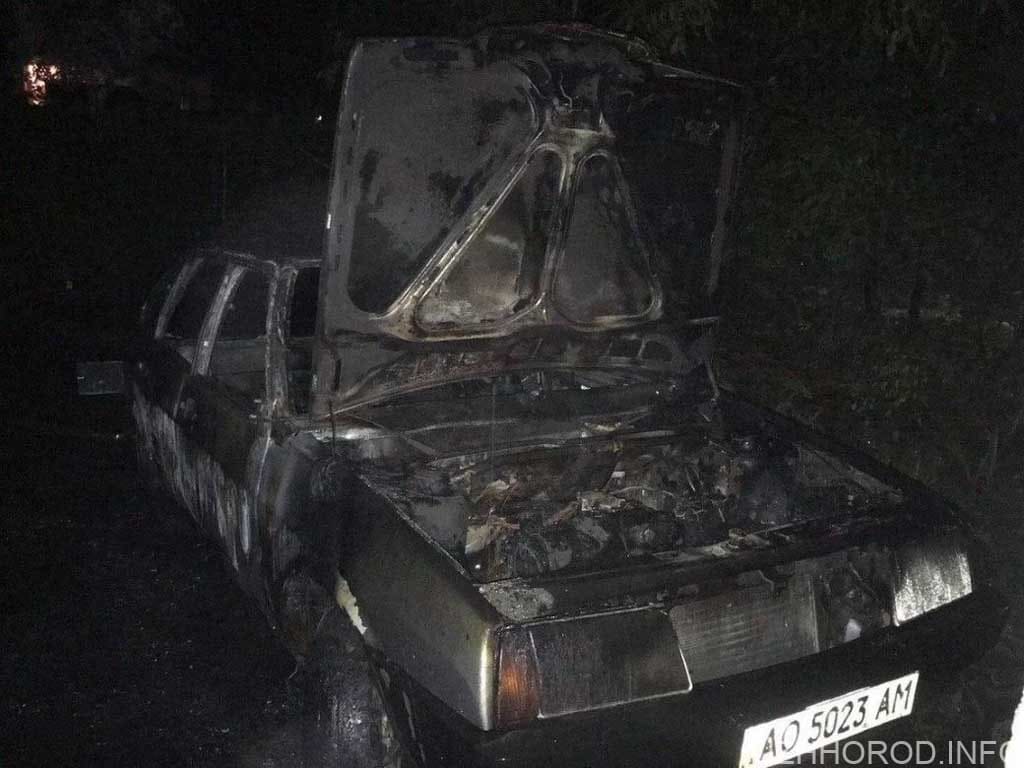 В Ужгороді спалили автомобіль чиновника Баранинської ОТГ