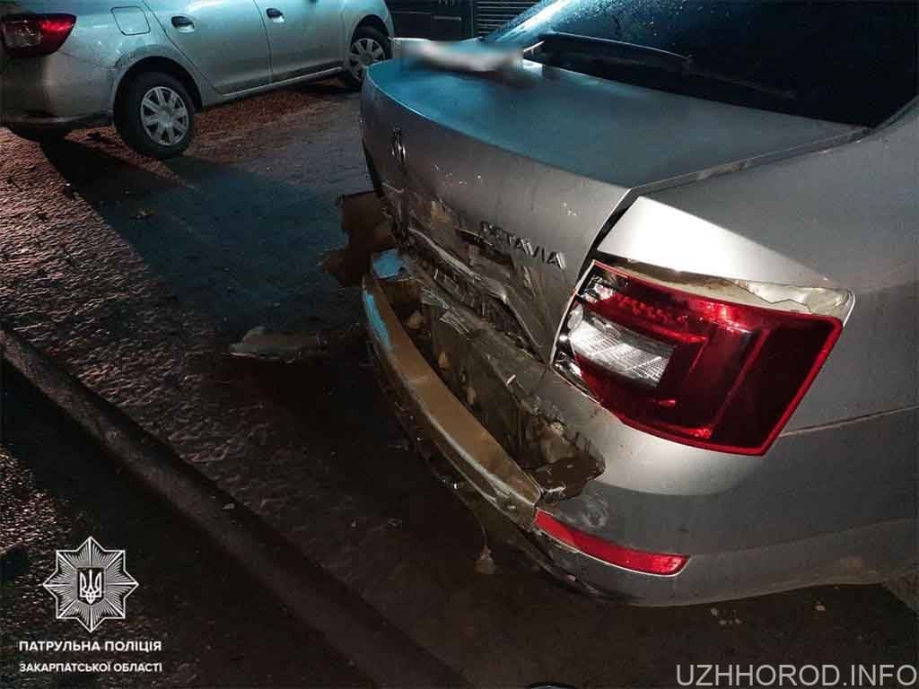 Ужгородські патрульні притягнули до відповідальності нетверезого водія, який вчинив ДТП