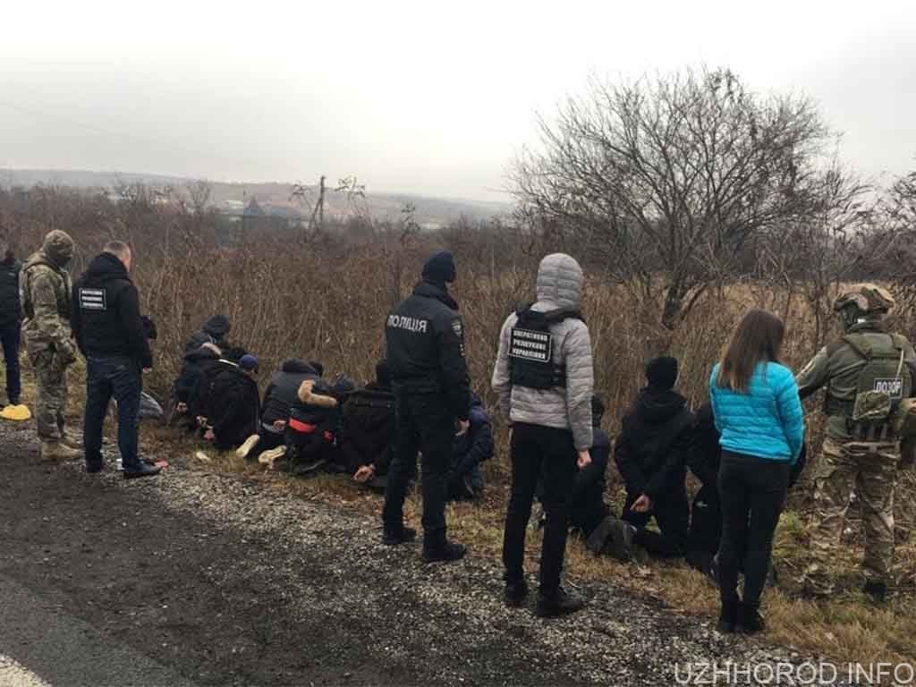 Закарпатські прикордонники затримали групу нелегальних мігрантів фото