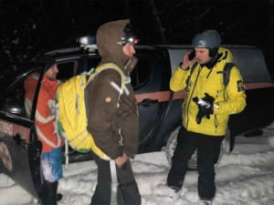 Рятувальники знайшли чотирьох лижників, які заблукали в Карпатах
