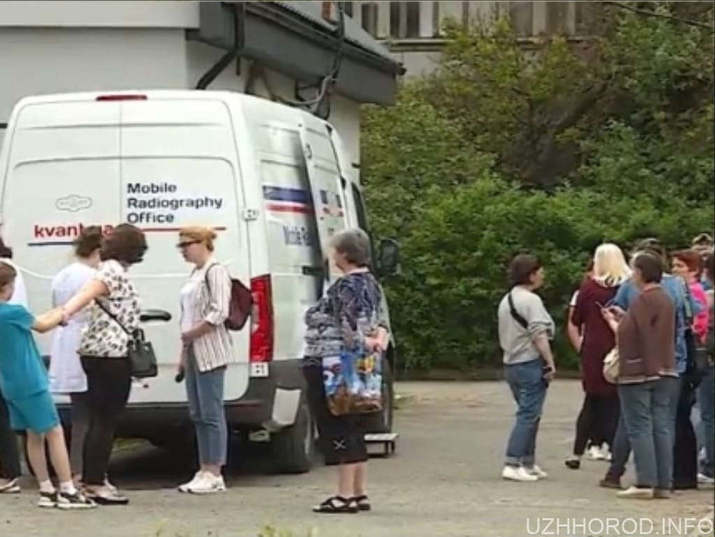 В Ужгороді працює пересувний рентген-кабінет (ВІДЕО)