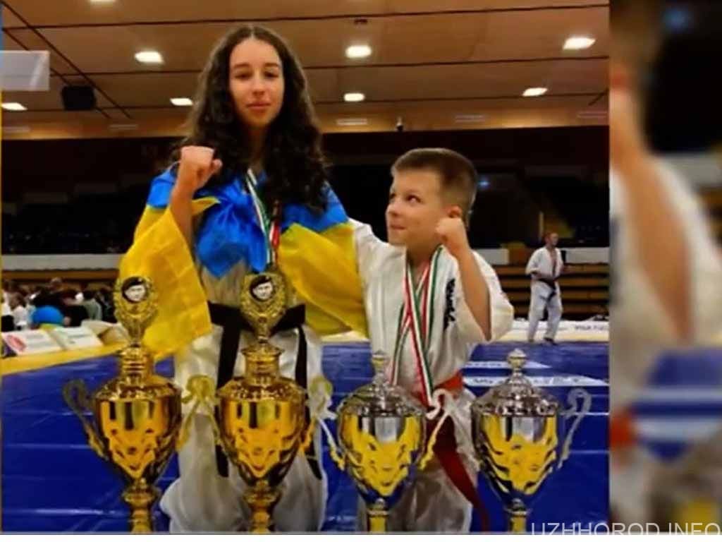 Брат і сестра з Ужгорода вибороли титули чемпіонів Європи з карате (ВІДЕО)