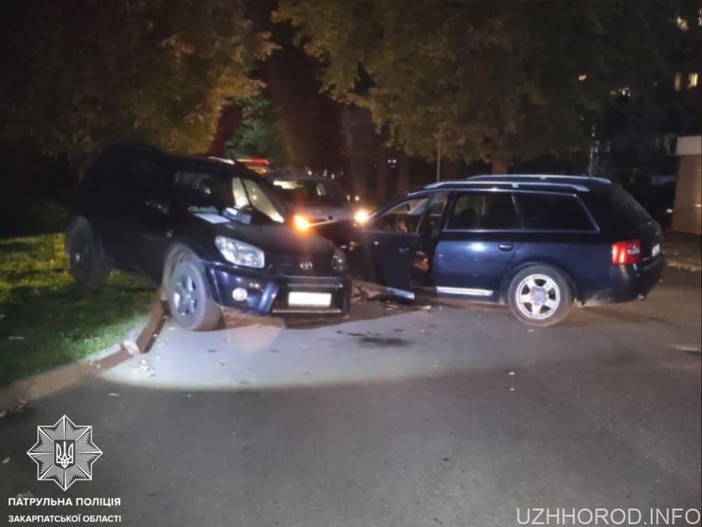 В Ужгороді на Капушанській п‘яний водій Audi наїхав на Toyota фото