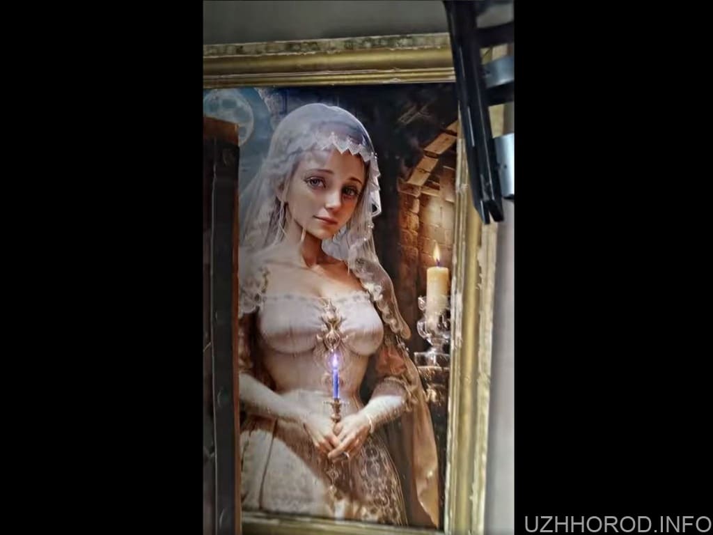 В Ужгородському замку відкрили нову фотозону із портретом “Білої Діви” (ВІДЕО)