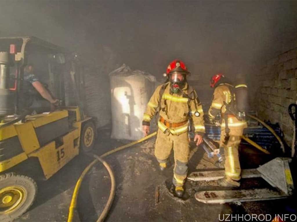 Біля Ужгорода згоріло 4 тони деревного вугілля фото