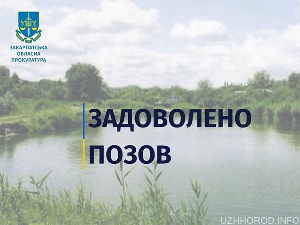 На Ужгородщині підприємець незаконно орендував ділянку зі ставком