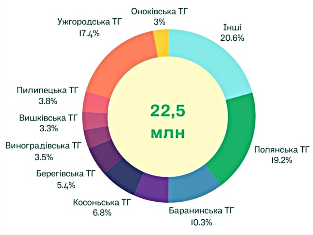 За 11 місяців 2024 року на Закарпатті сплатили 22,5 млн грн туристичного збору За 11 місяців 2024 року на Закарпатті сплатили 22,5 млн грн туристичного збору