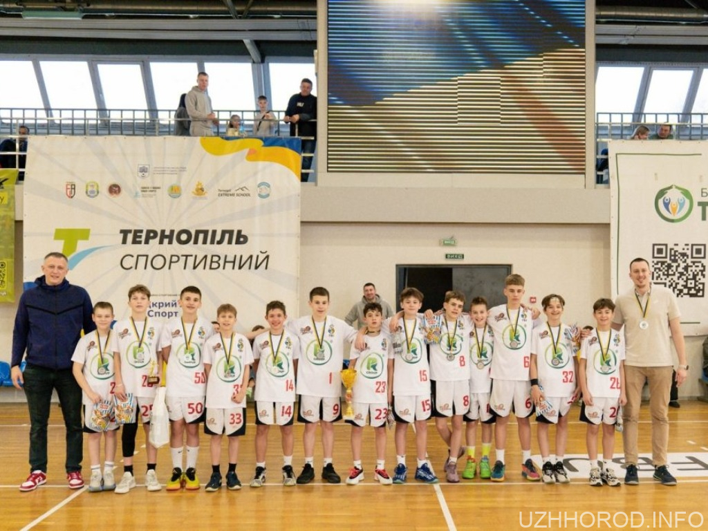 Ужгородські юні баскетболісти на п’єдесталі пошани Ужгородські юні баскетболісти на п’єдесталі пошани