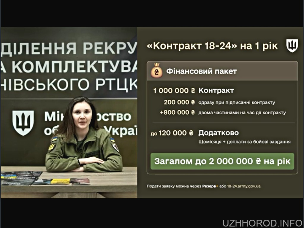 Контракт 18-24 на 1 рік. Ти сам обираєш своє майбутнє (ВІДЕО) Контракт 18-24 на 1 рік. Ти сам обираєш своє майбутнє (ВІДЕО)