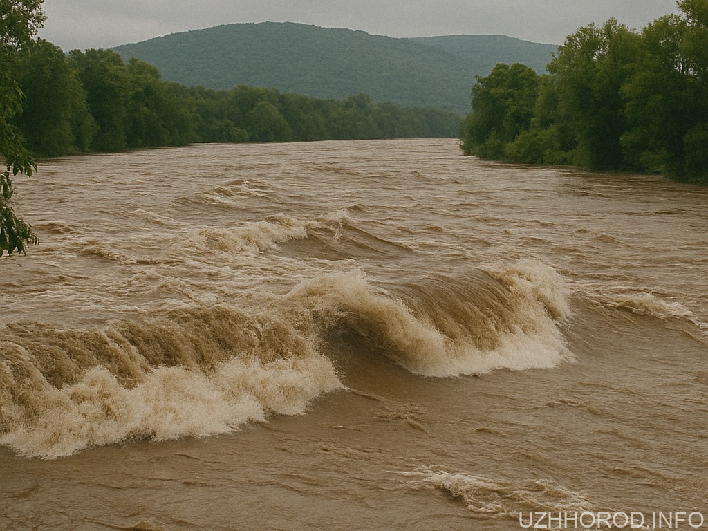 Увага! Річка Тиса несе потужну паводкову хвилю висотою понад 2.5 метри Увага! Річка Тиса несе потужну паводкову хвилю висотою понад 2.5 метри