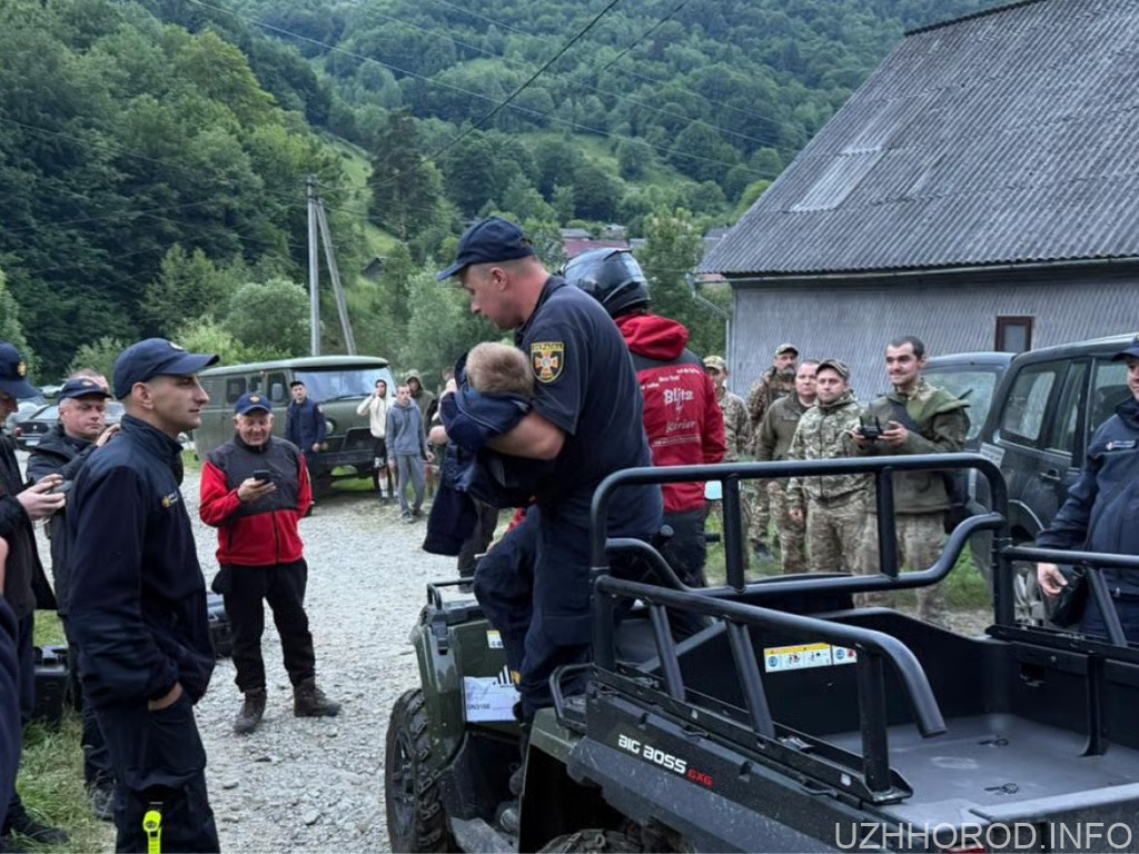 На Закарпатті рятувальники знайшли зниклу дворічну дитину