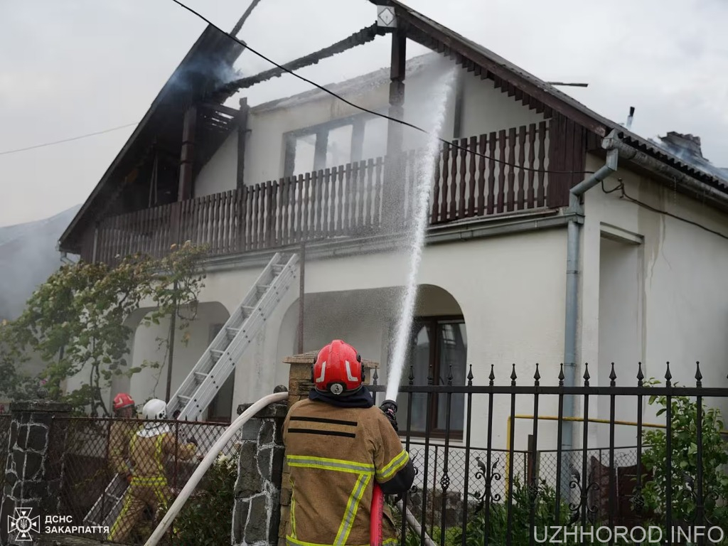 У селі Сюрте на Ужгородщині трапилася пожежа у житловому будинку (ФОТО) У селі Сюрте на Ужгородщині трапилася пожежа у житловому будинку фото
