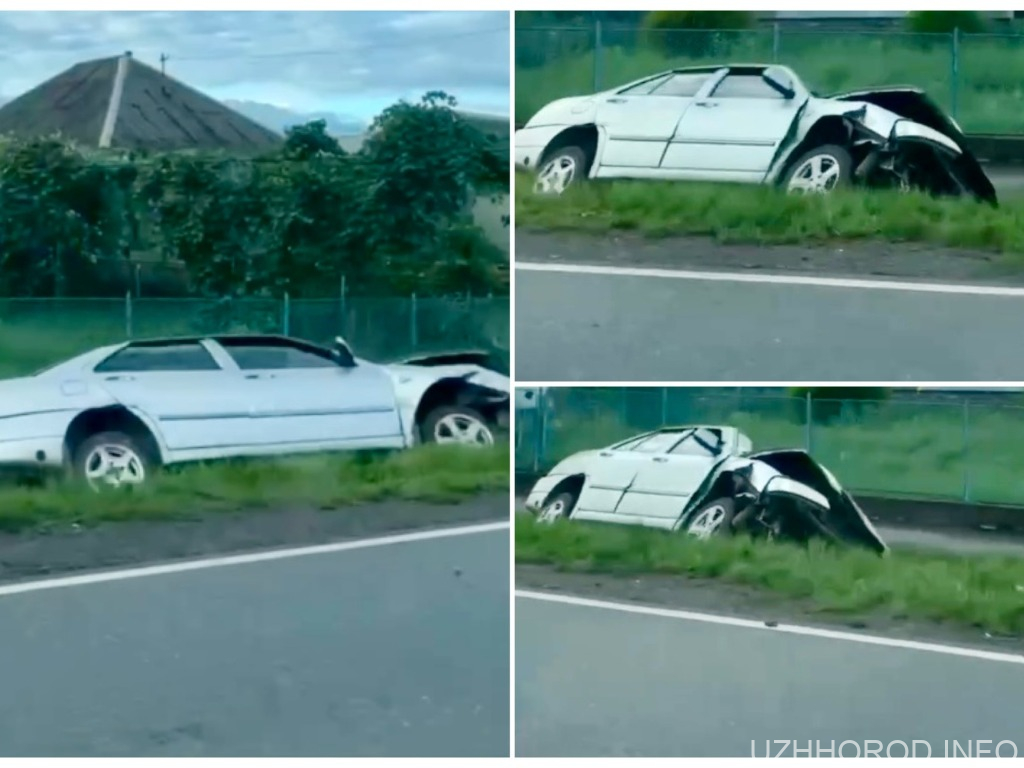 Невицьке: автомобіль перекинувся у кювет Невицьке: автомобіль перекинувся у кювет