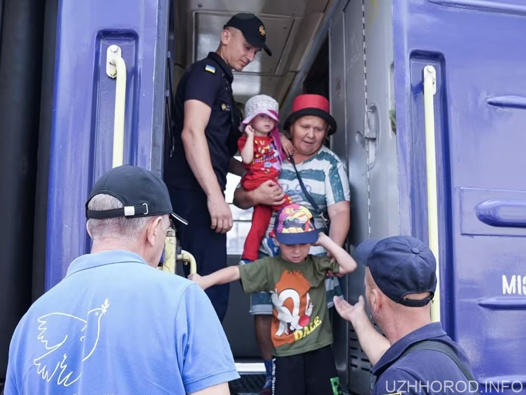 На Закарпаття прибув черговий евакуаційний поїзд з Донеччини На Закарпаття прибув черговий евакуаційний поїзд з Донеччини