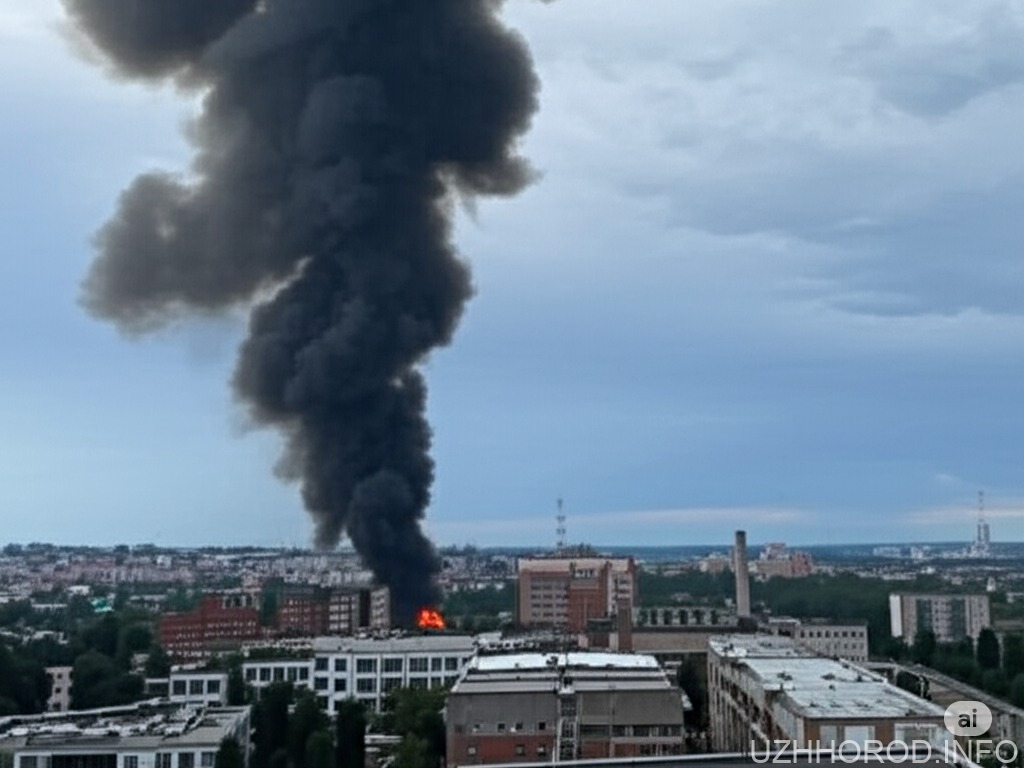 Стовп диму над Ужгородом: пожежа сміття на вулиці Шухевича викликала паніку (ФОТО)