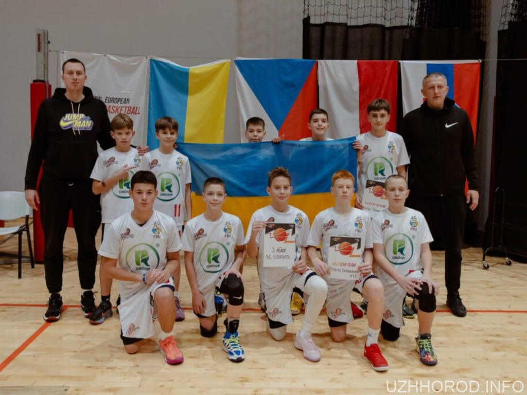Якісний виступ юних ужгородських баскетболістів на змаганнях у Польщі фото