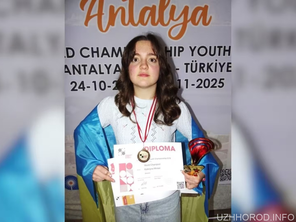 Студентка УжНУ стала дворазовою чемпіонкою світу з шашок у Туреччині фото
