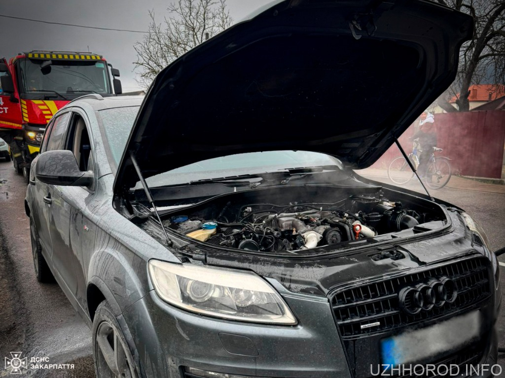 У селі Іза на Хустщині на ходу спалахнула Audi Q7