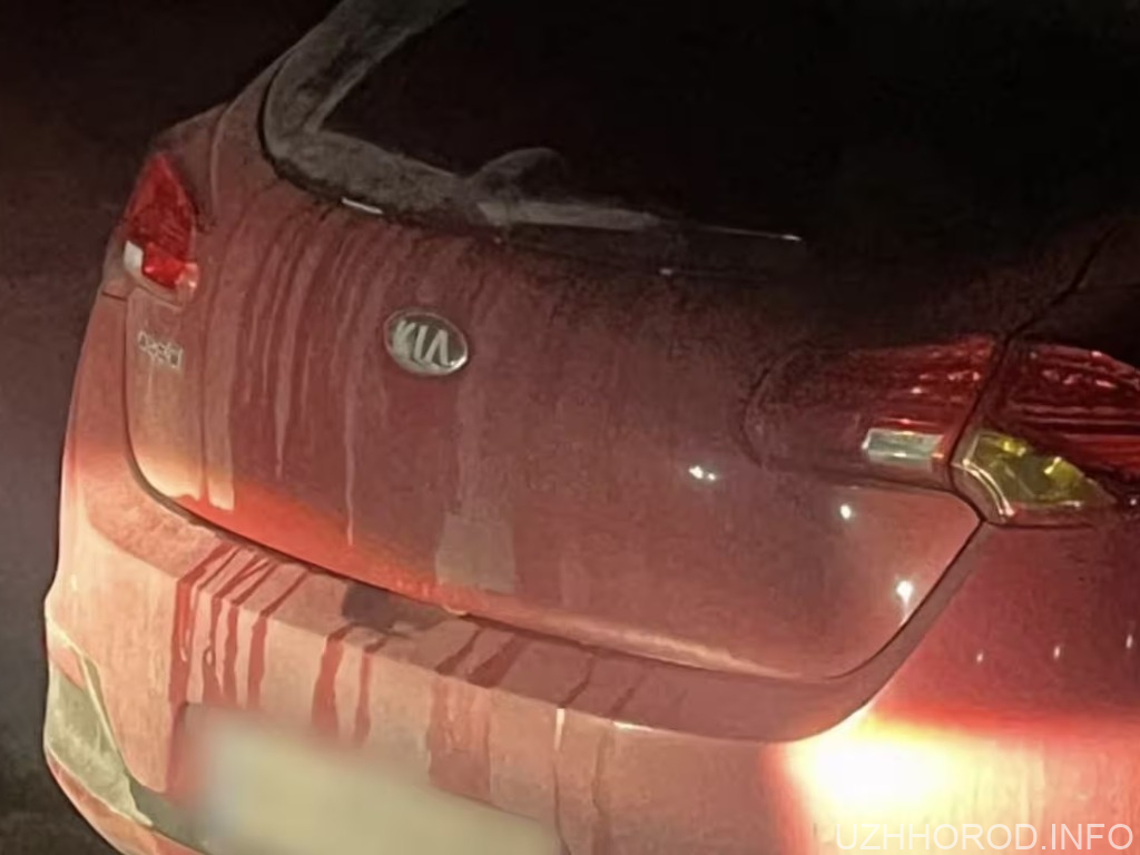 В Ужгороді патрульні оштрафували пʼяного водія KIA