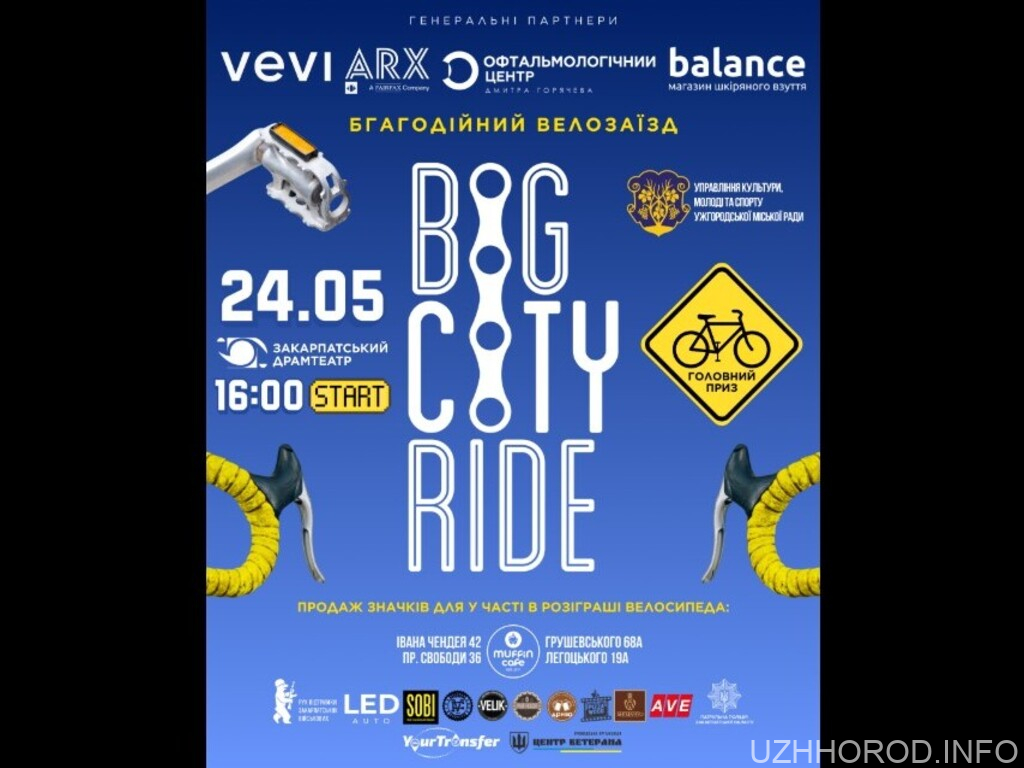 Благодійний велозаїзд ⚙️Big City Ride⚙️