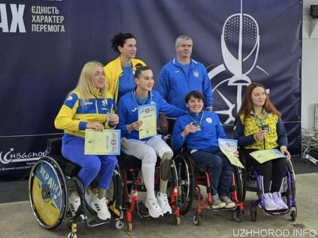 Закарпатка Надія Дьолог виборола дві медалі на чемпіонаті України з фехтування на візках